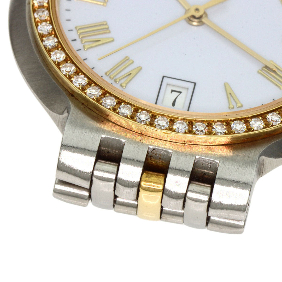 Dunhill Watches Quartz Stainless Steel gold Elite Diamond Bezel white dial