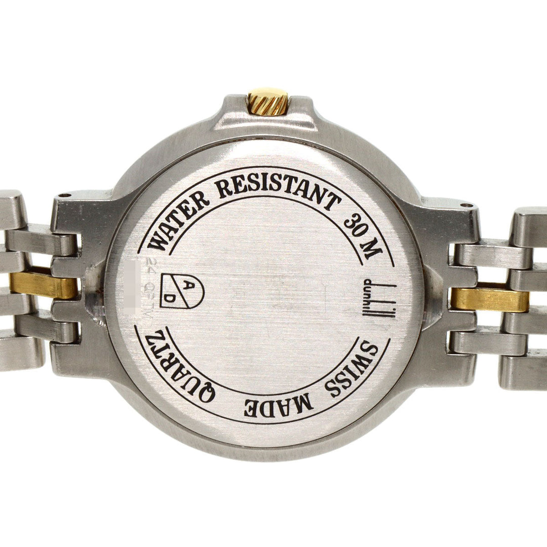 Dunhill Watches Quartz Stainless Steel gold Elite Diamond Bezel white dial