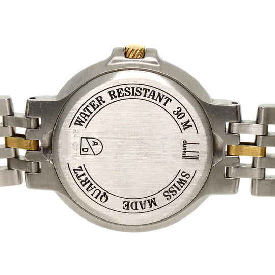 Dunhill Watches Quartz Stainless Steel gold Elite Diamond Bezel white dial
