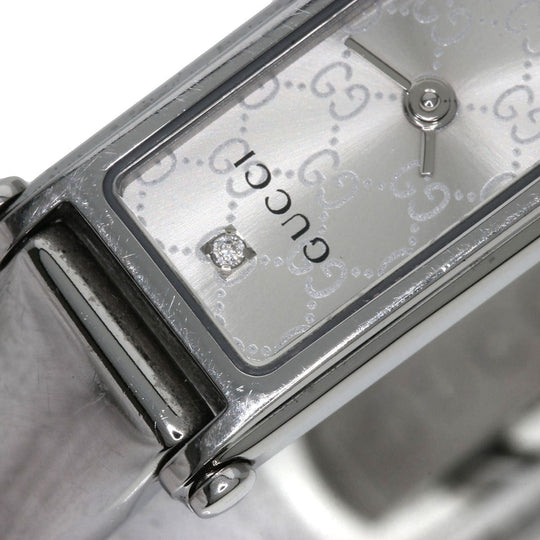 GUCCI Watches Quartz Stainless Steel Silver 1500L 1P Diamond Silver dial