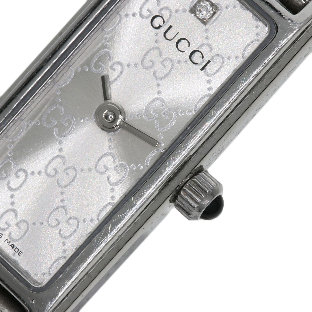 GUCCI Watches Quartz Stainless Steel Silver 1500L 1P Diamond Silver dial
