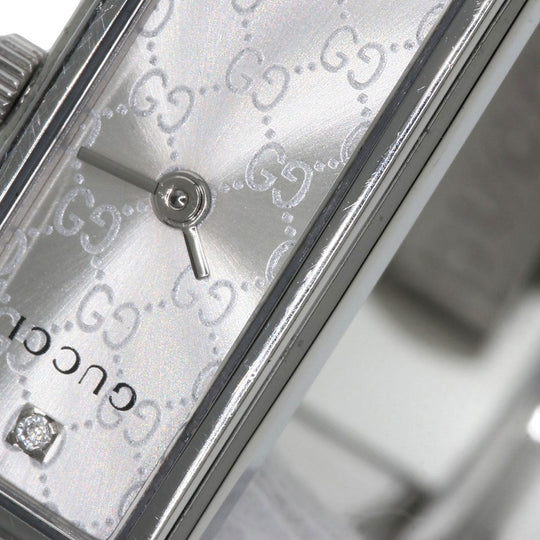 GUCCI Watches Quartz Stainless Steel Silver 1500L 1P Diamond Silver dial