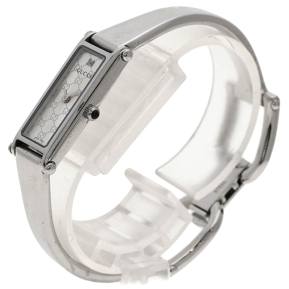 GUCCI Watches Quartz Stainless Steel Silver 1500L 1P Diamond Silver dial