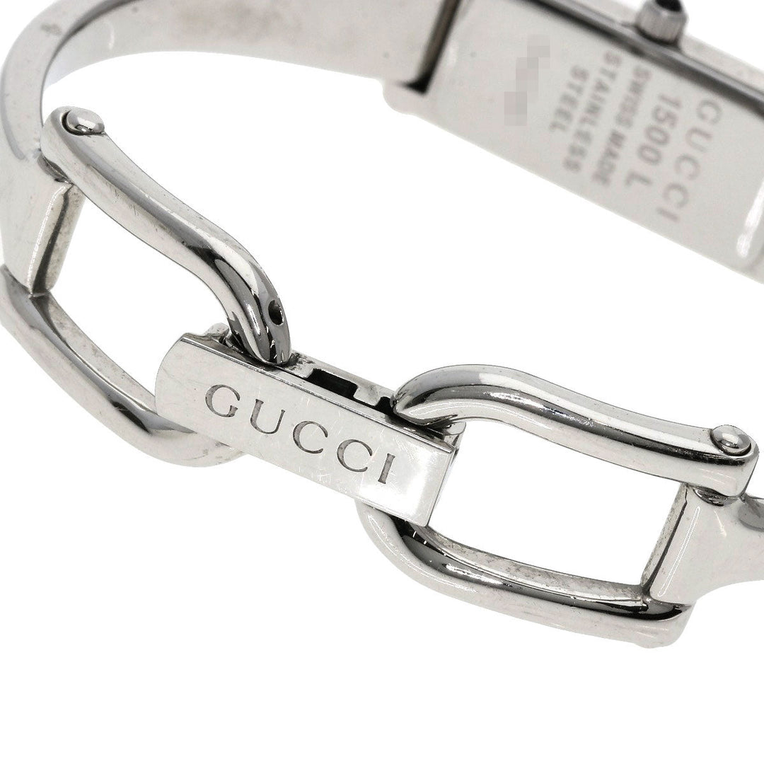 GUCCI Watches Quartz Stainless Steel Silver 1500L 1P Diamond Silver dial