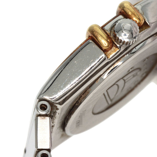 OMEGA Watches Quartz Stainless Steel Silver Constellation flat bezel Ivory dial