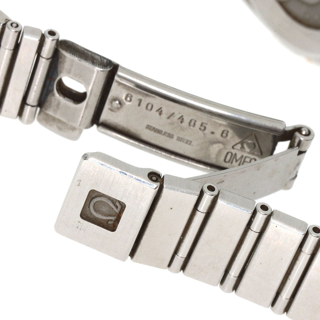 OMEGA Watches Quartz Stainless Steel Silver Constellation flat bezel Ivory dial