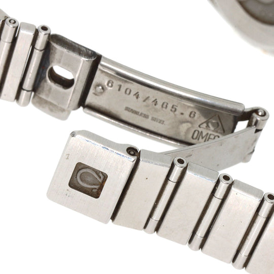 OMEGA Watches Quartz Stainless Steel Silver Constellation flat bezel Ivory dial