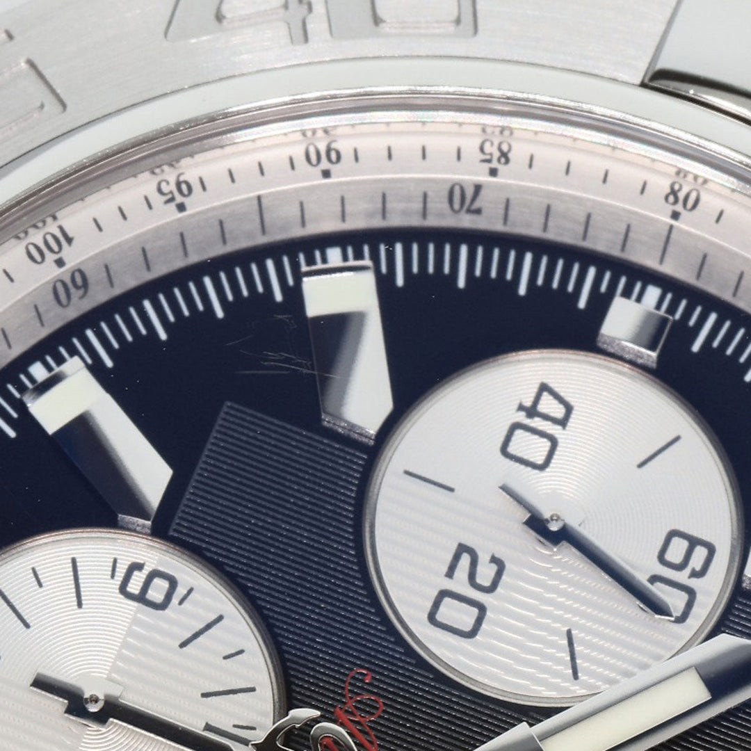 BREITLING Watches AB0110 Stainless Steel Silver Chrono mat 44 mens Used Authentic