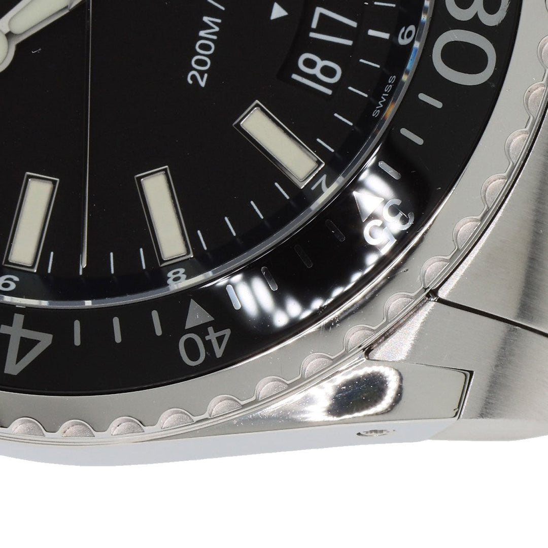 GUCCI Watches Quartz YA136.2 Stainless Steel , Stainless Steel Silver Dive DIVE black dial mens Used Authentic