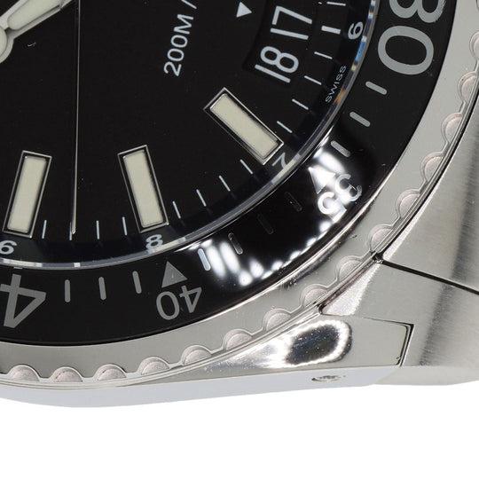 GUCCI Watches Quartz YA136.2 Stainless Steel , Stainless Steel Silver Dive DIVE black dial mens Used Authentic