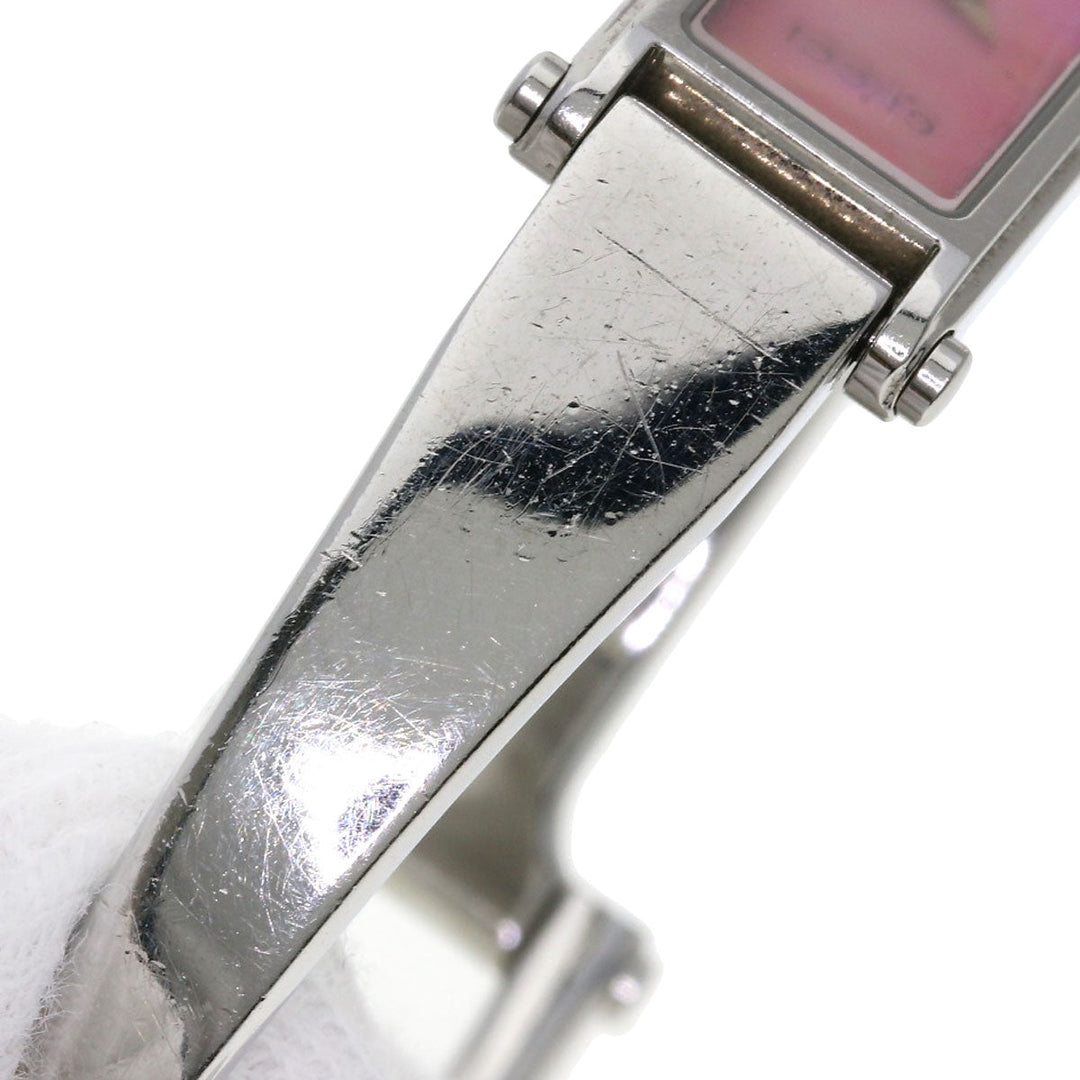 GUCCI Watches Quartz Stainless Steel Silver 1500L Pink shell dial