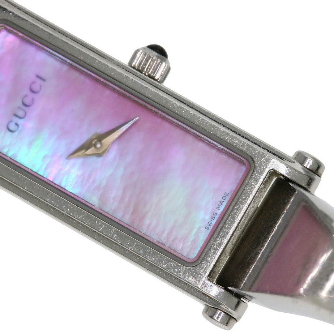 GUCCI Watches Quartz Stainless Steel Silver 1500L Pink shell dial
