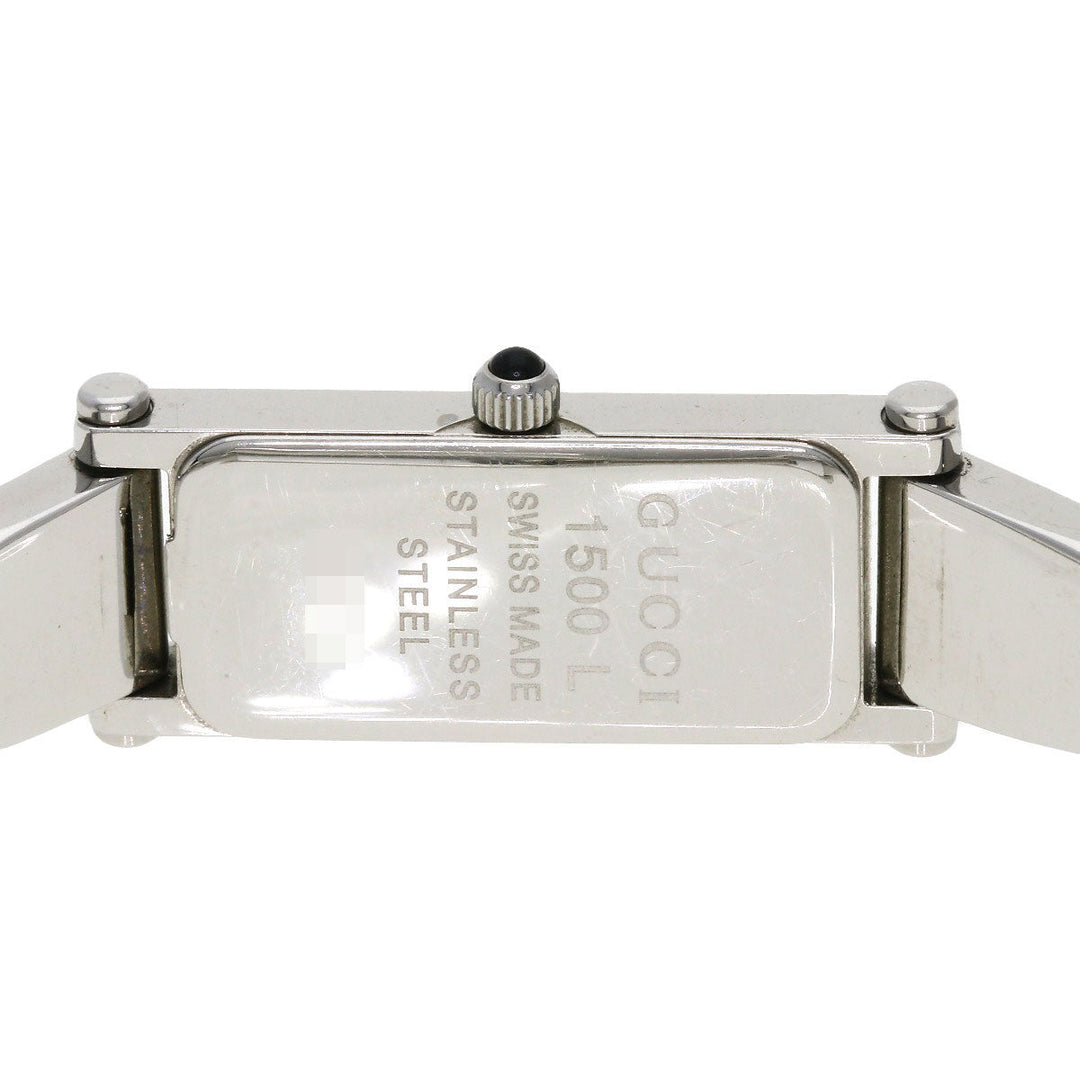 GUCCI Watches Quartz Stainless Steel Silver 1500L Pink shell dial
