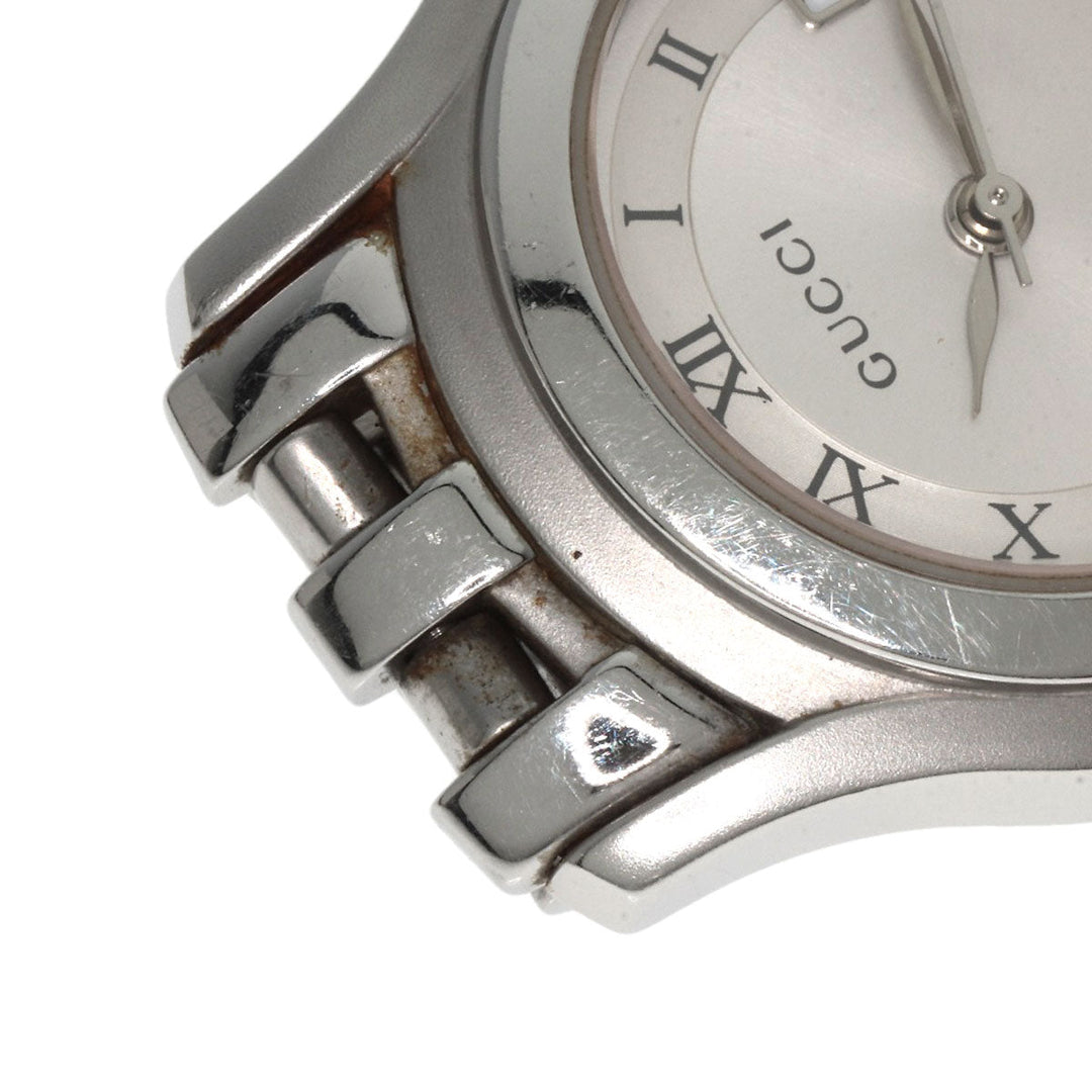 GUCCI Watches Quartz 5500L Stainless Steel Silver Round face Silver dial