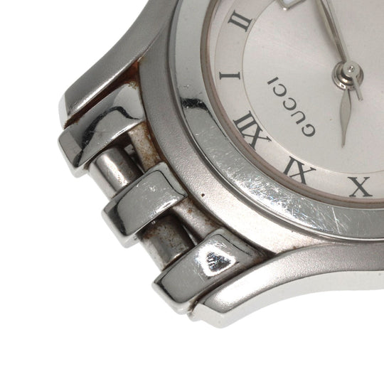GUCCI Watches Quartz 5500L Stainless Steel Silver Round face Silver dial
