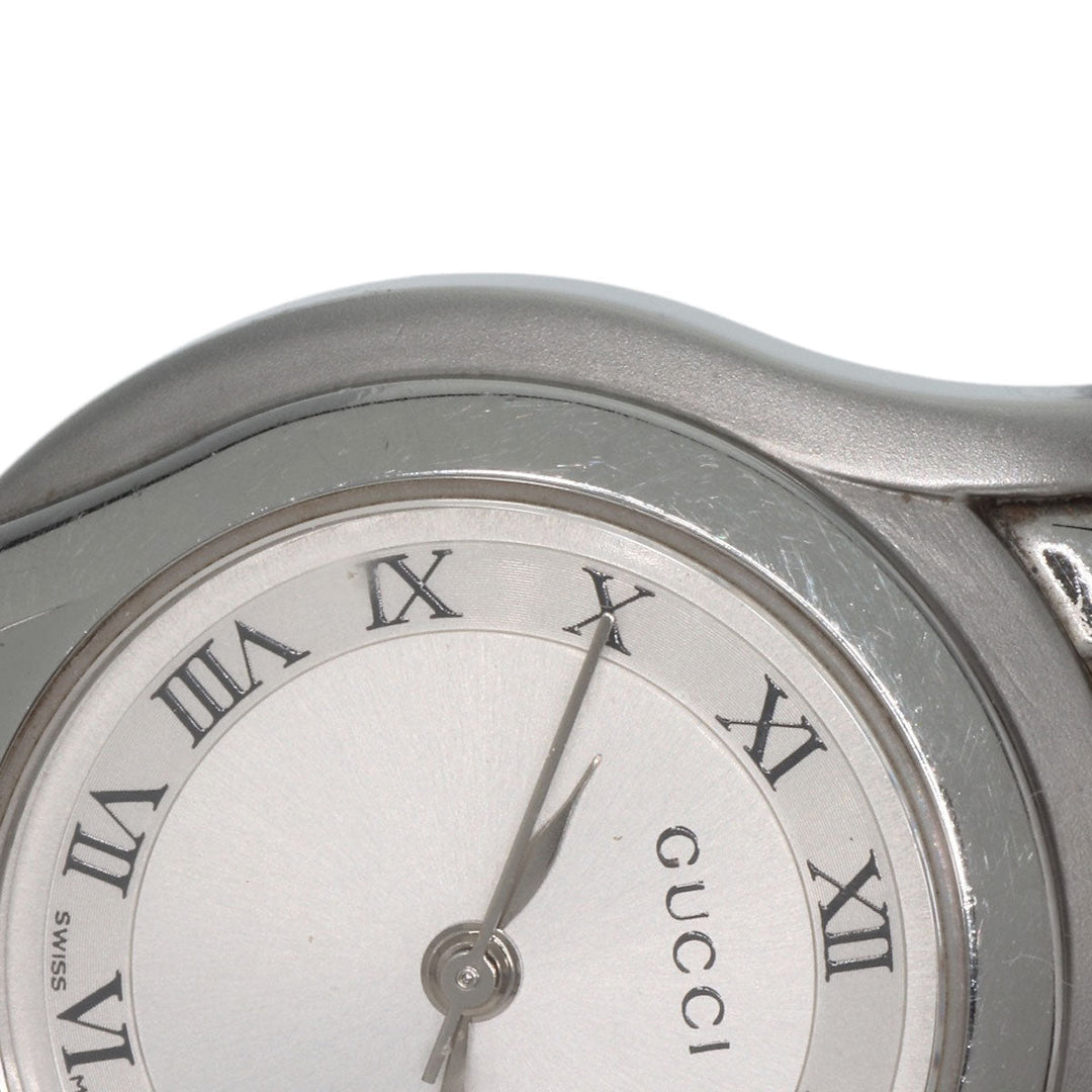 GUCCI Watches Quartz 5500L Stainless Steel Silver Round face Silver dial