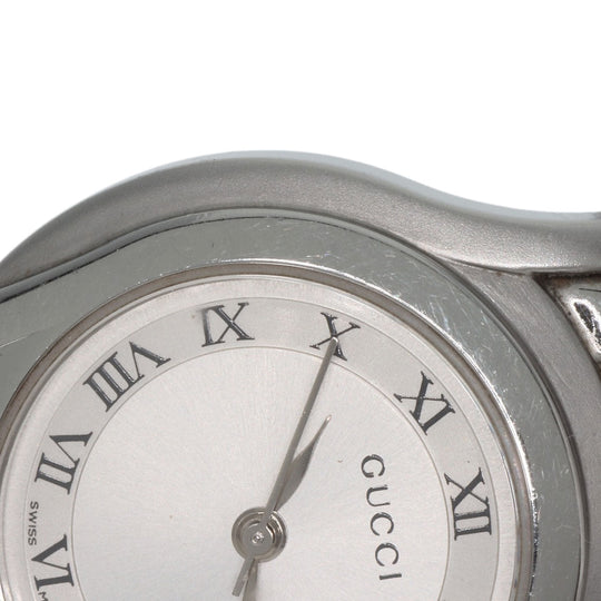 GUCCI Watches Quartz 5500L Stainless Steel Silver Round face Silver dial