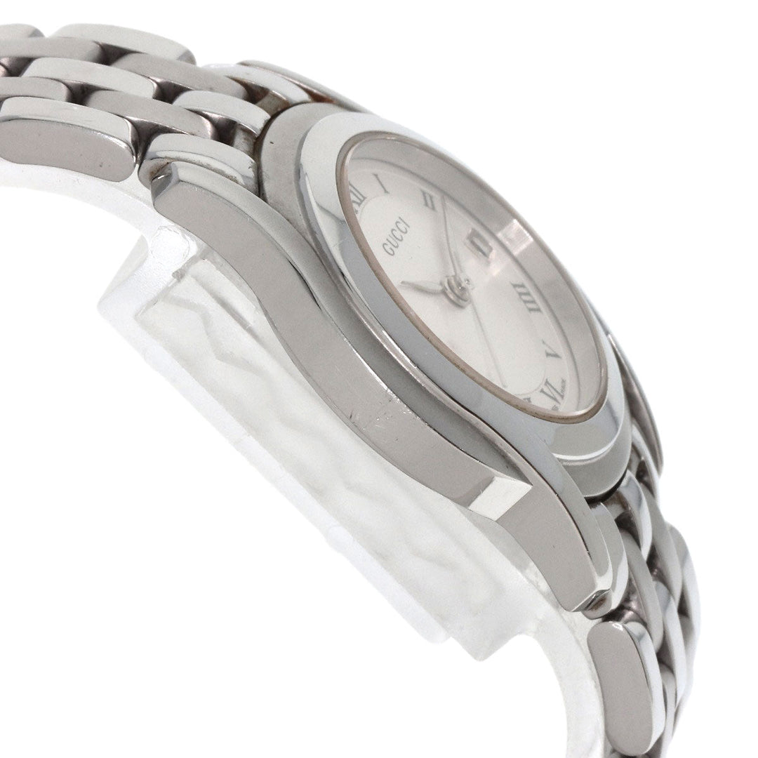 GUCCI Watches Quartz 5500L Stainless Steel Silver Round face Silver dial