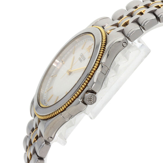 SEIKO Watches Quartz 9581-6040 Stainless Steel , SSxK18YG Silver CREDOR Pacificique Silver dial mens Used Authentic