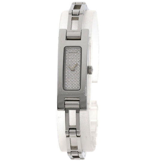 GUCCI Watches Quartz Stainless Steel Silver 3900L diamond dial