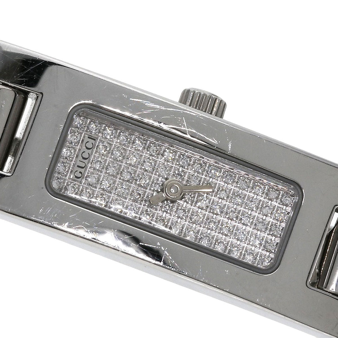 GUCCI Watches Quartz Stainless Steel Silver 3900L diamond dial