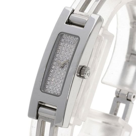 GUCCI Watches Quartz Stainless Steel Silver 3900L diamond dial