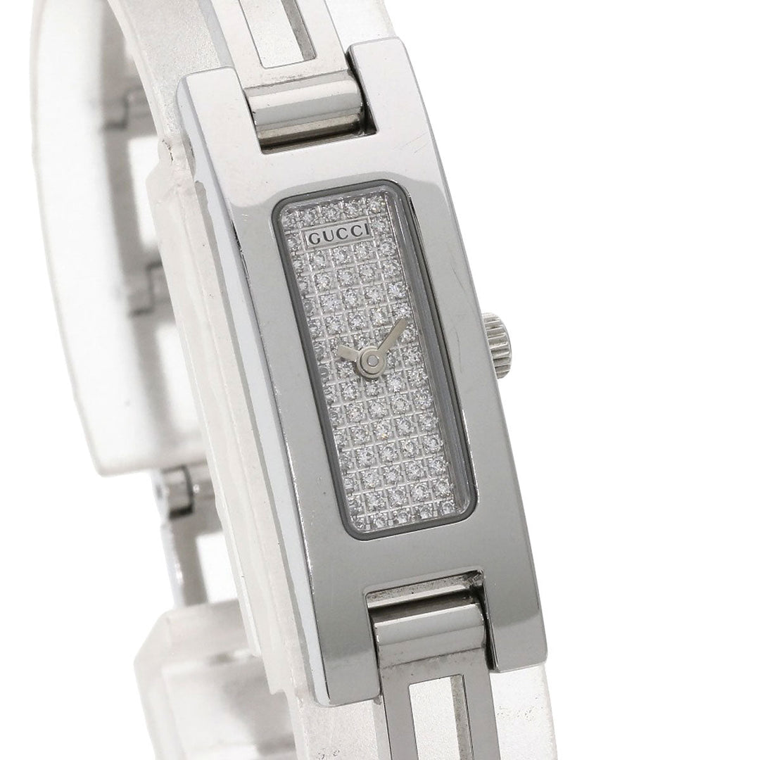 GUCCI Watches Quartz Stainless Steel Silver 3900L diamond dial