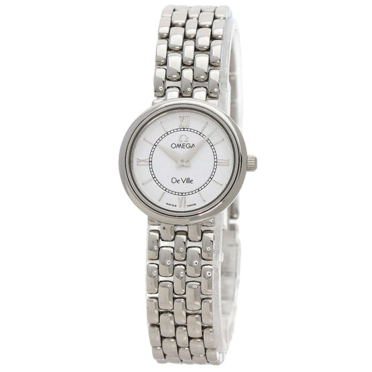 OMEGA Watches Quartz Stainless Steel Silver De Ville Prestige white dial