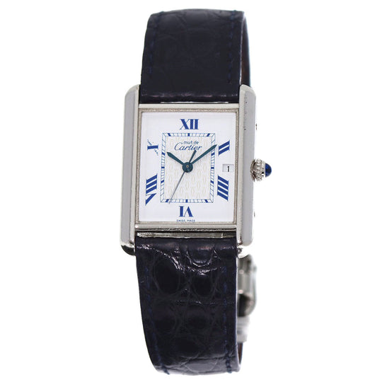 CARTIER Watches Quartz SV Silver Must tank LM white dial