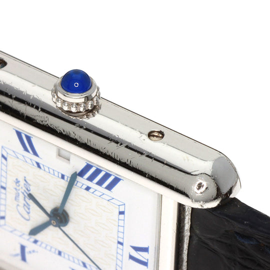 CARTIER Watches Quartz SV Silver Must tank LM white dial