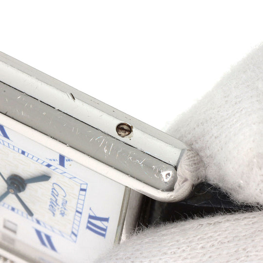 CARTIER Watches Quartz SV Silver Must tank LM white dial