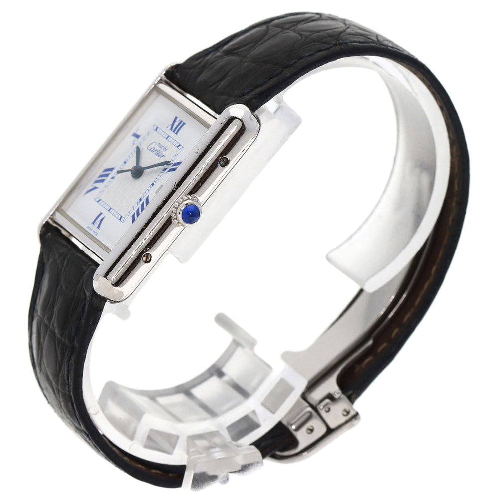 CARTIER Watches Quartz SV Silver Must tank LM white dial