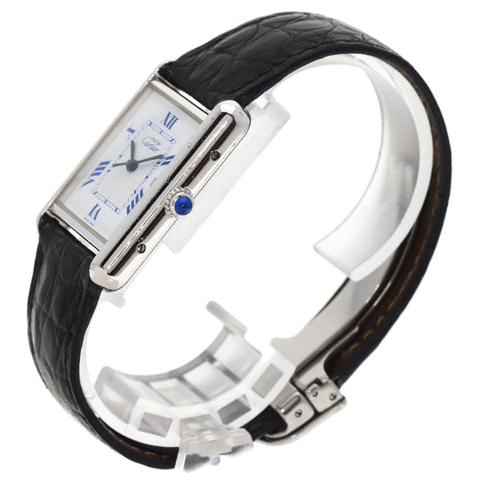CARTIER Watches Quartz SV Silver Must tank LM white dial