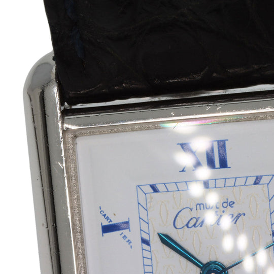 CARTIER Watches Quartz SV Silver Must tank LM white dial