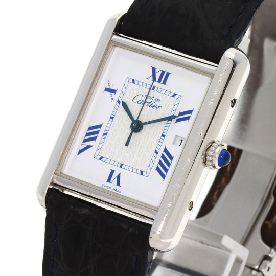 CARTIER Watches Quartz SV Silver Must tank LM white dial