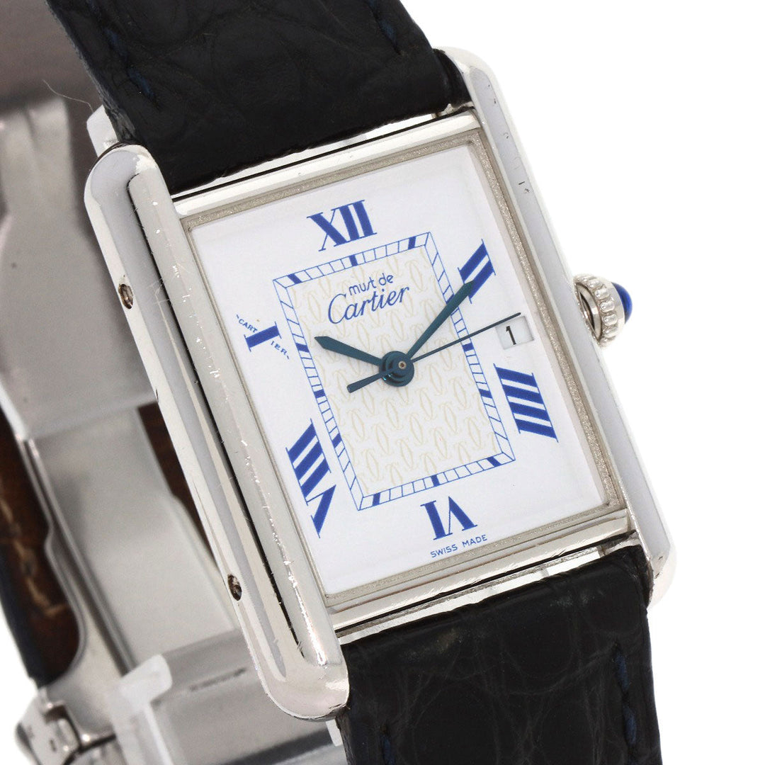 CARTIER Watches Quartz SV Silver Must tank LM white dial