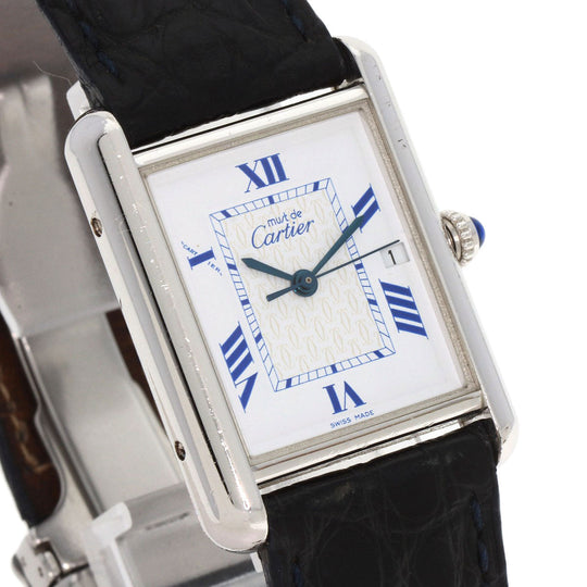 CARTIER Watches Quartz SV Silver Must tank LM white dial