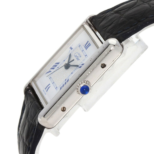 CARTIER Watches Quartz SV Silver Must tank LM white dial