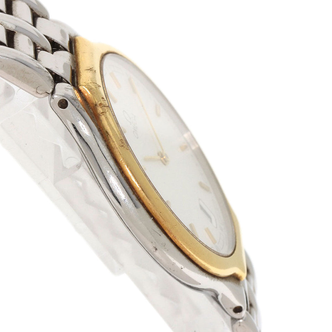 OMEGA Watches Quartz 196.0316 Stainless Steel , Stainless Steel , K18YG gold De Ville Symbol Date white dial mens Used Authentic