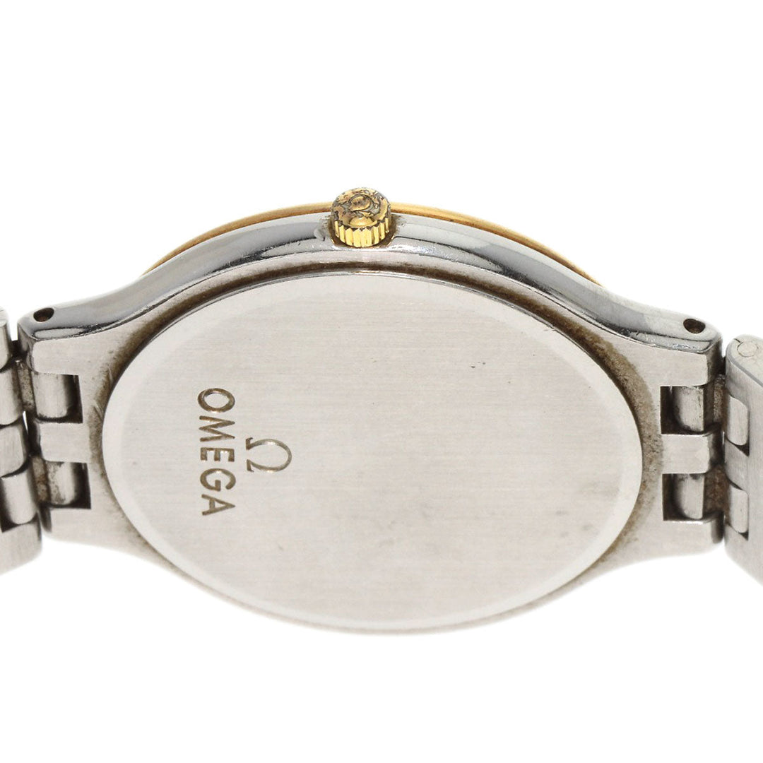 OMEGA Watches Quartz 196.0316 Stainless Steel , Stainless Steel , K18YG gold De Ville Symbol Date white dial mens Used Authentic