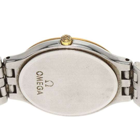 OMEGA Watches Quartz 196.0316 Stainless Steel , Stainless Steel , K18YG gold De Ville Symbol Date white dial mens Used Authentic