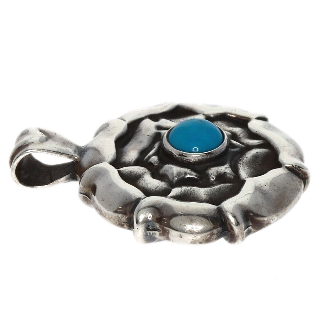 Georg Jensen Pendant top SV Silver Luco stone turquoise Women Used Authentic