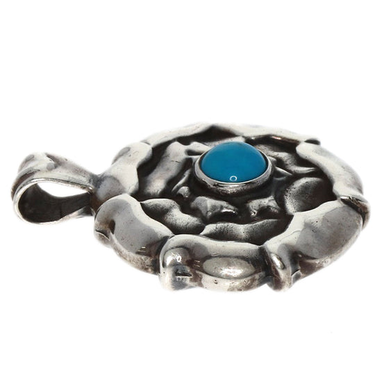 Georg Jensen Pendant top SV Silver Luco stone turquoise Women Used Authentic