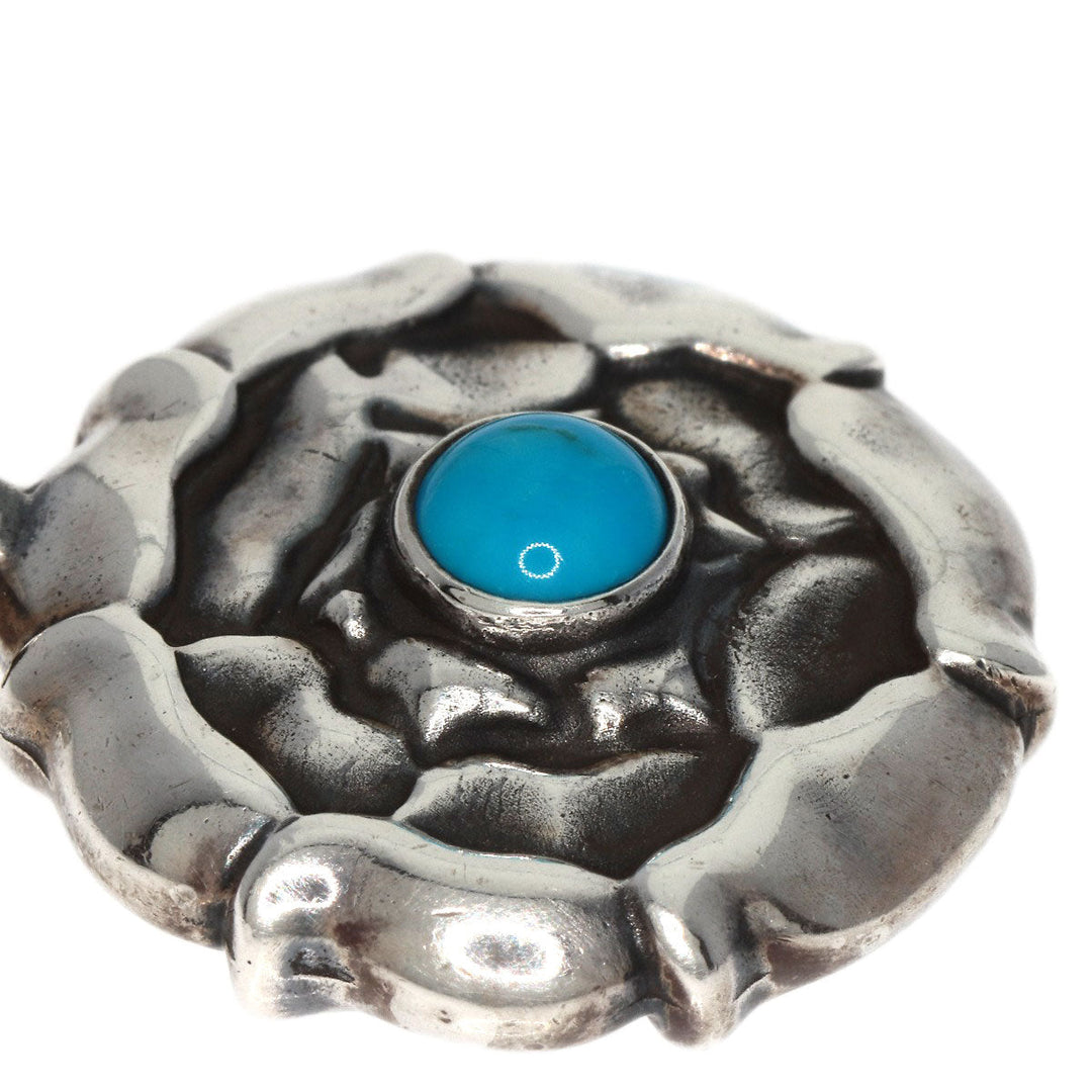 Georg Jensen Pendant top SV Silver Luco stone turquoise Women Used Authentic