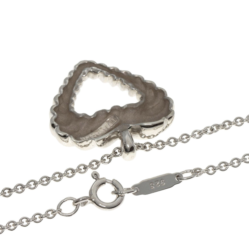 TIFFANY&Co. Necklace SV Silver Twist heart Women Used Authentic