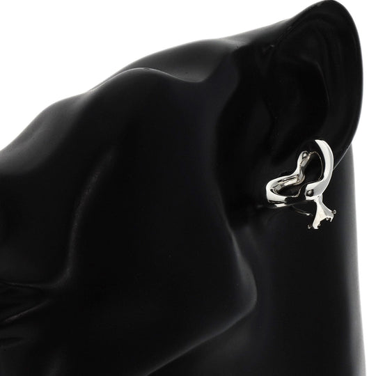 TIFFANY&Co. Earring SV Silver Open heart Women Used Authentic