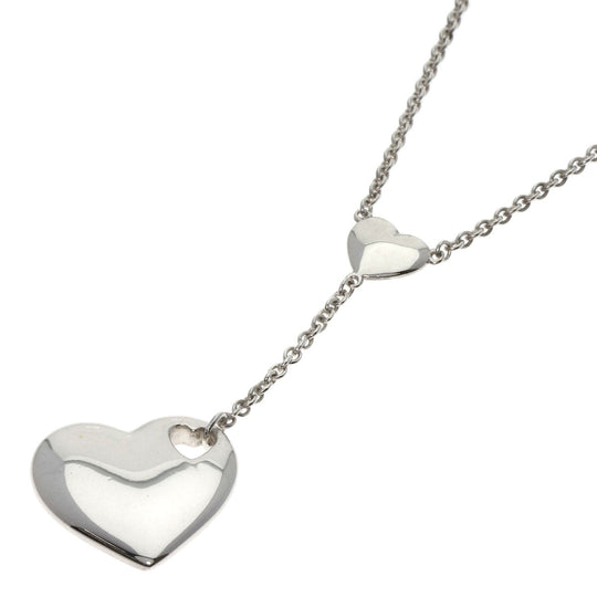 TIFFANY&Co. Necklace SV Silver Heart motif Women Used Authentic