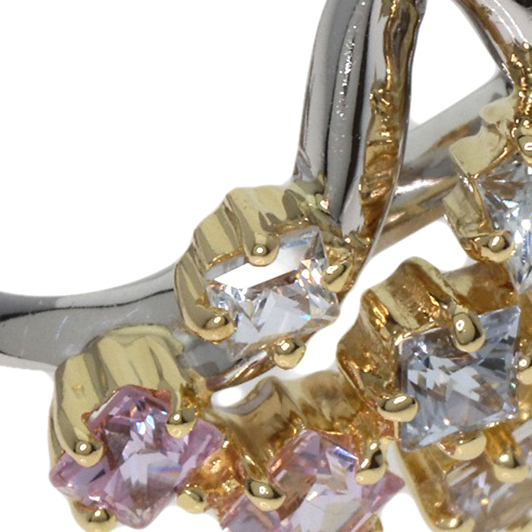 JUNE Earring 18K Yellow Gold Silver sapphire