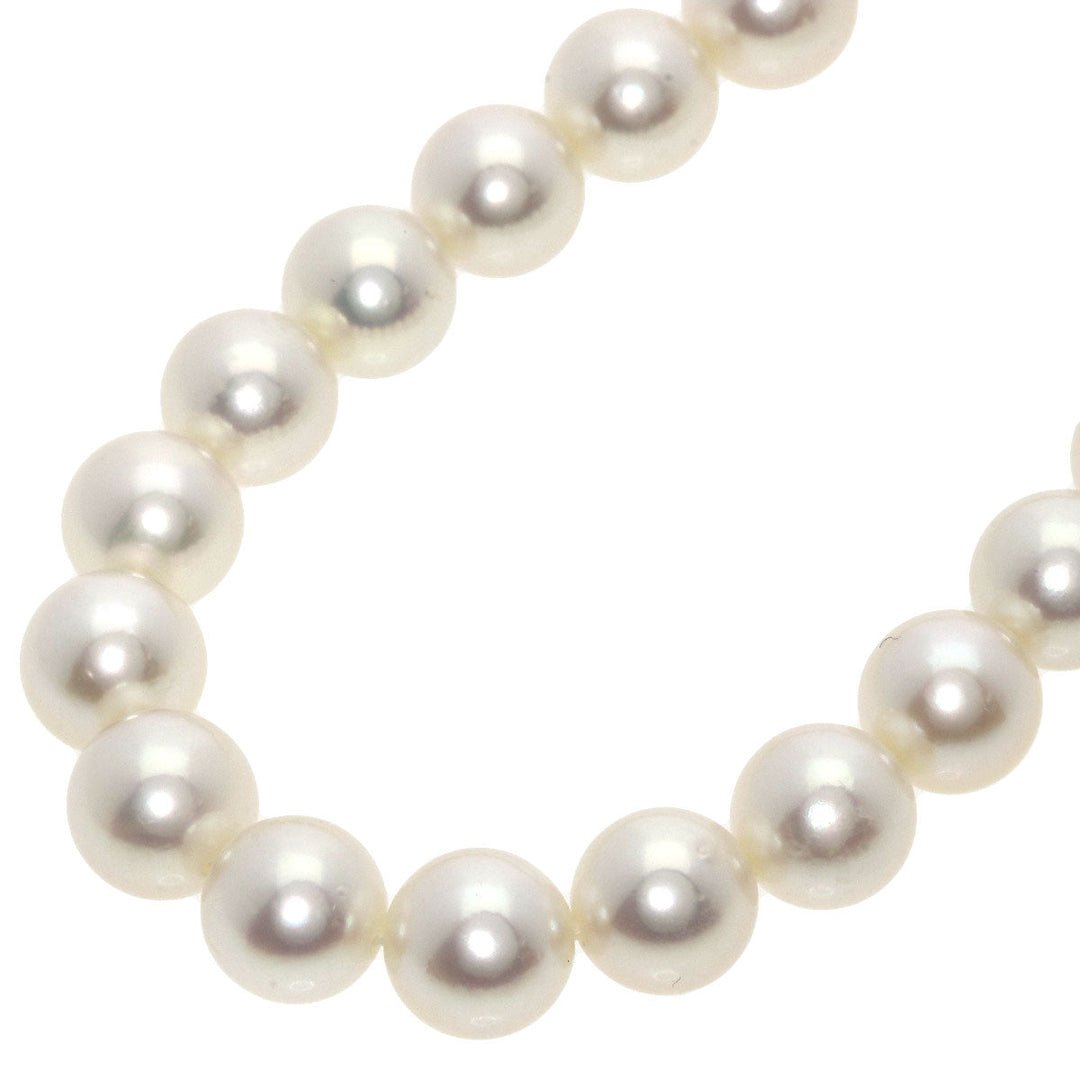 TASAKI Necklace SV Silver Akoya Pearl Pearl Earring Set Women Used Authentic