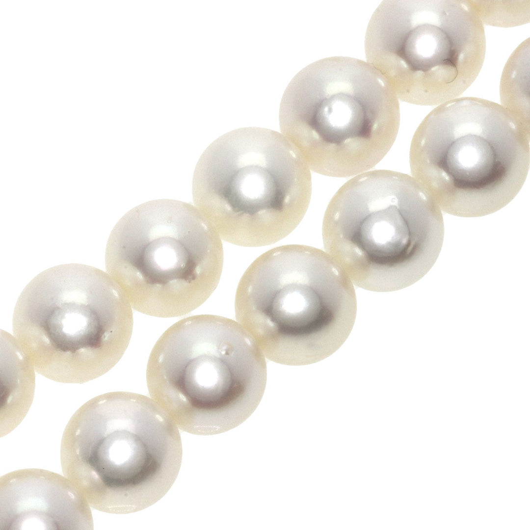 TASAKI Necklace SV Silver Akoya Pearl Pearl Earring Set Women Used Authentic